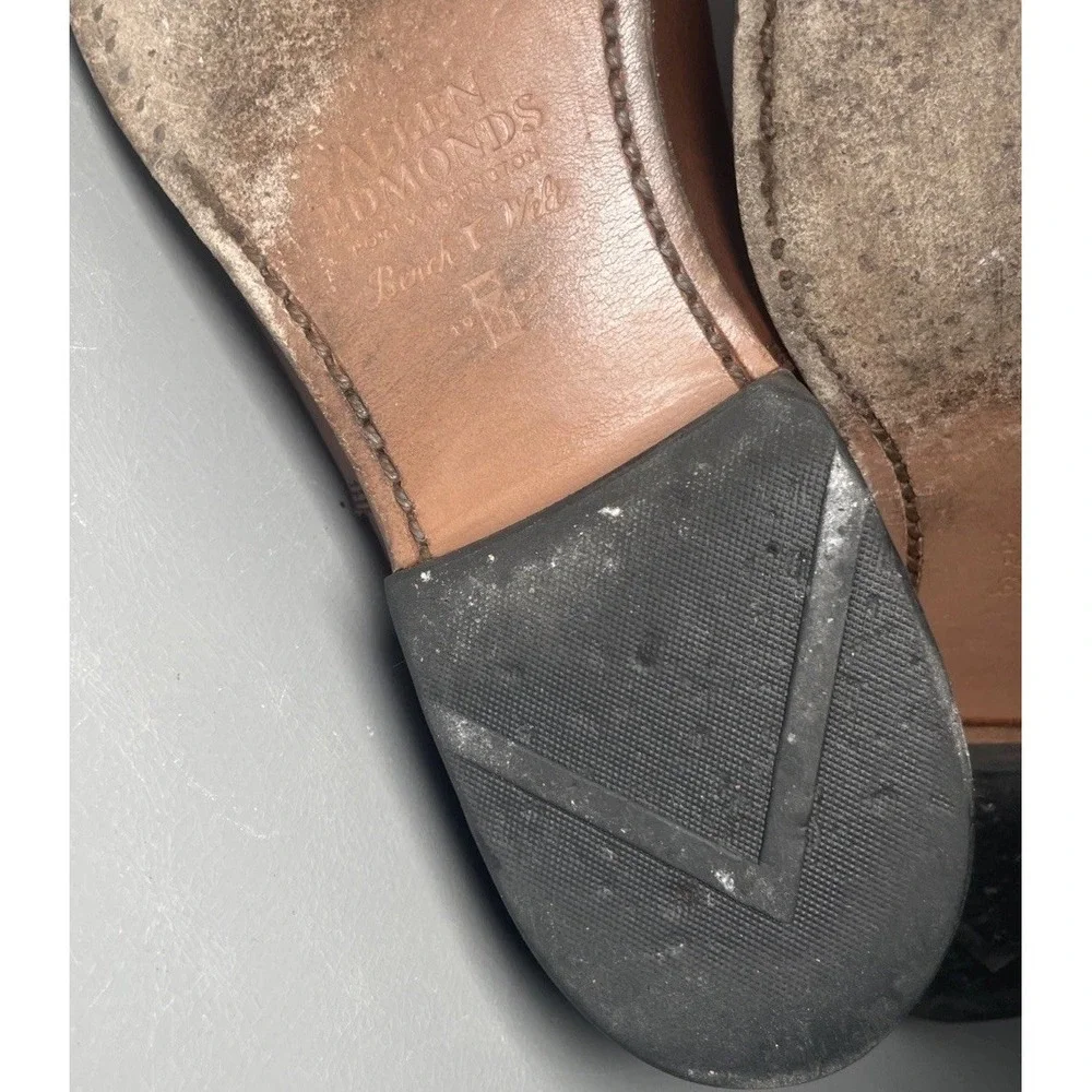 Allen Edmonds Park Avenue Dress Shoes Men's Brown Cap-Toe Oxfords Size 9 D